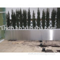 stainless steel cuboid planter